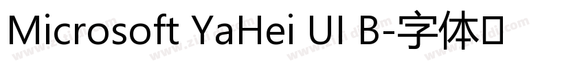 Microsoft YaHei UI B字体转换
